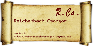 Reichenbach Csongor névjegykártya