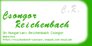 csongor reichenbach business card